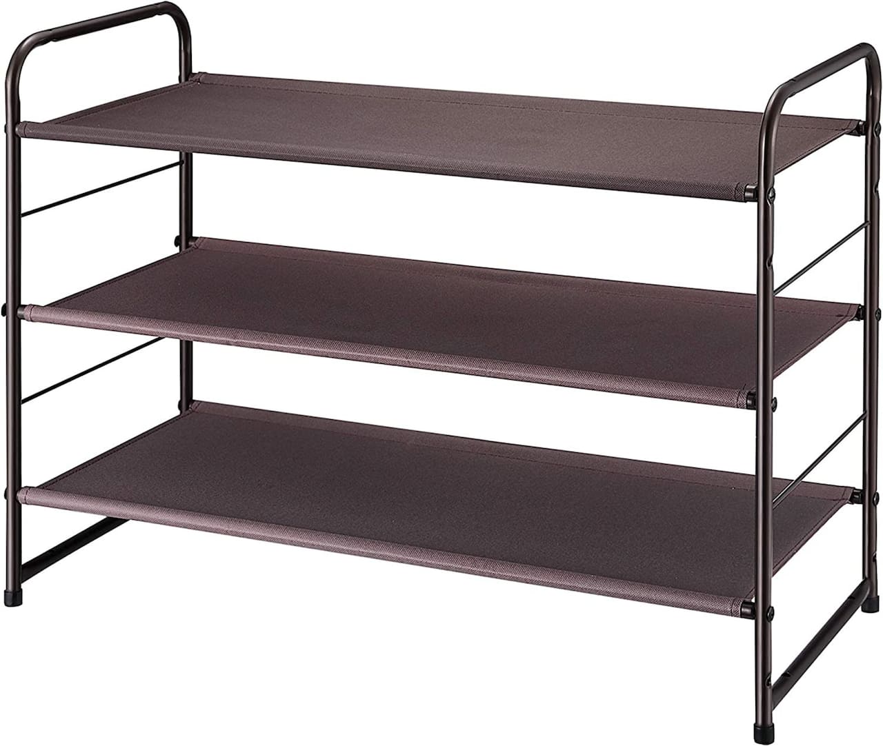 NEX™ Oumilen Bronze 3-Tier Stackable Shoe Rack